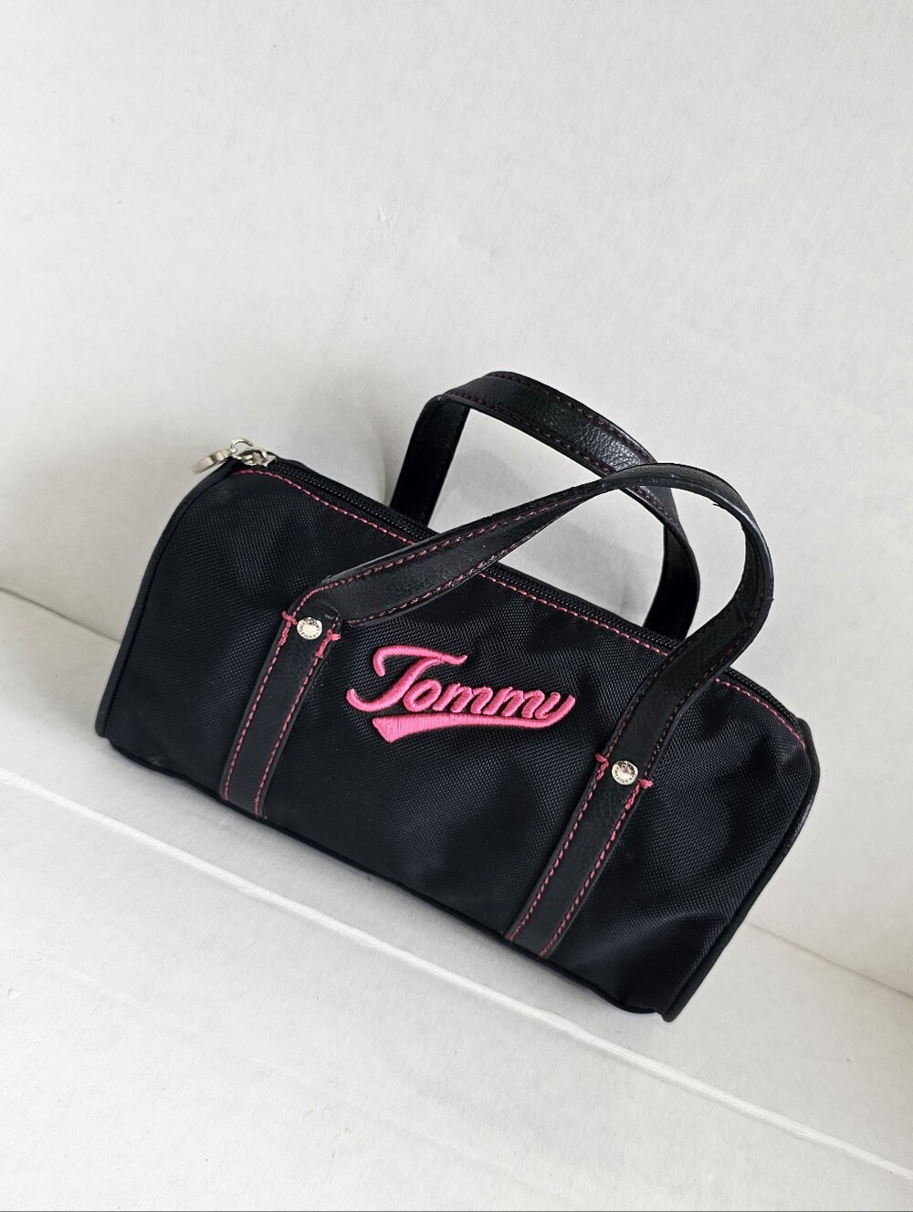 Black and Pink Mini Handbag